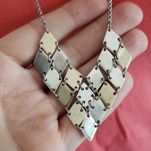 American Eagle Outfitters Jewelry - American Eagle Two tone Long Chevron Necklace American Eagle Outfitters Jewelry - American Eagle Two tone Long Chevron Necklace